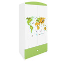 Szafa babydreams zielona Mapa