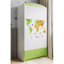 Szafa babydreams zielona Mapa