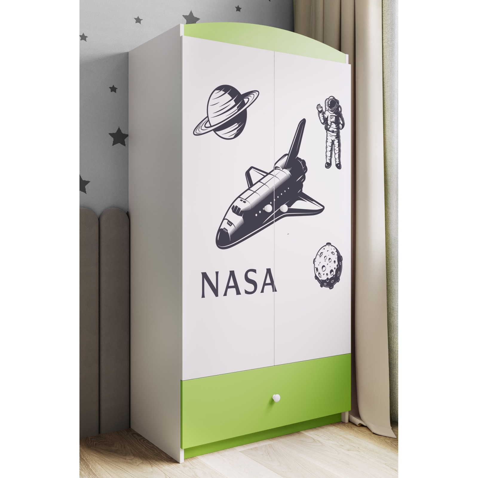 Szafa babydreams zielona Nasa