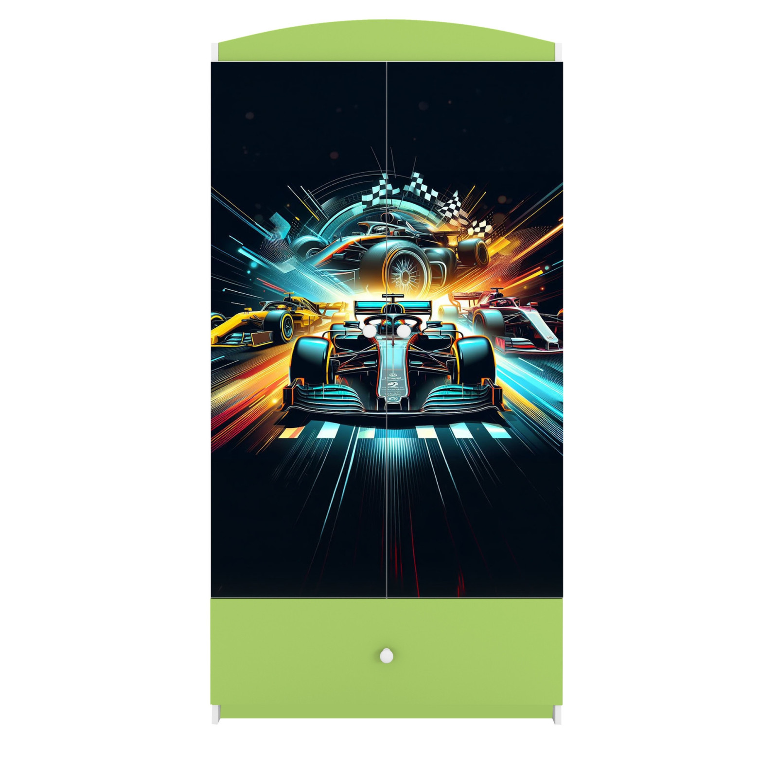 Szafa babydreams zielona Wyścig