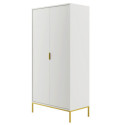 Szafa Austin biała & złota