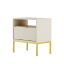 Szafka nocna Austin kaszmir & złota
