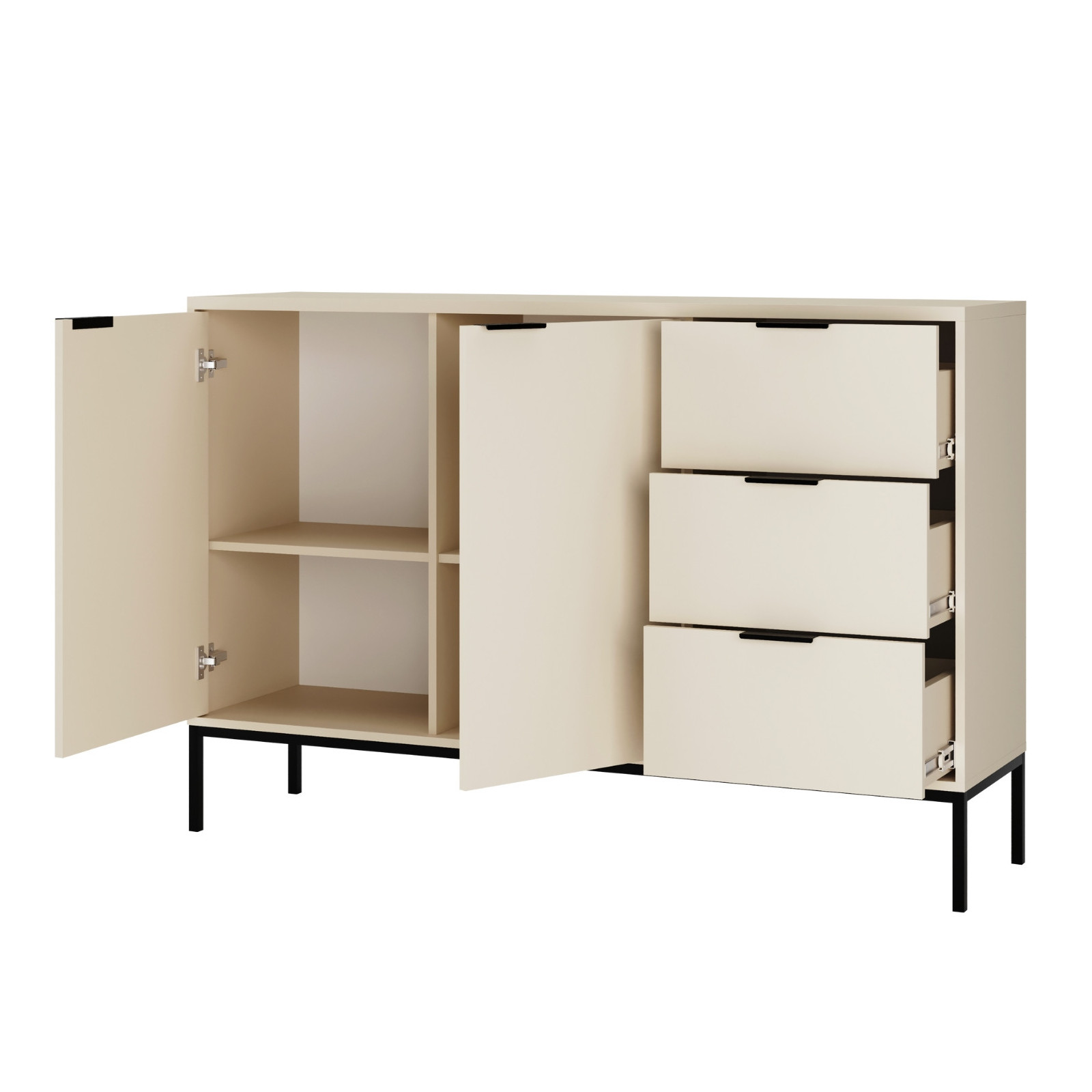 Komoda Austin kaszmir & czarna