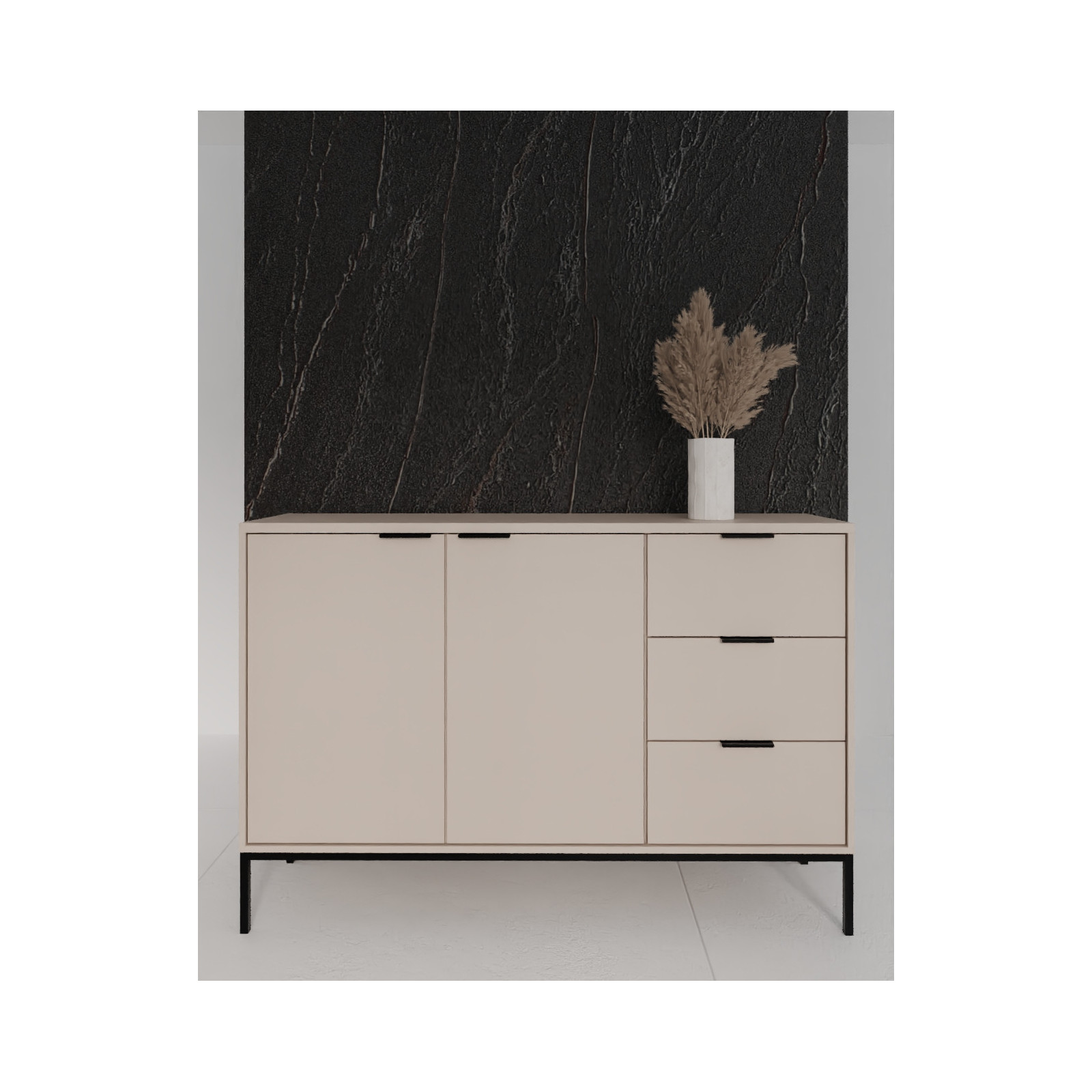 Komoda Austin kaszmir & czarna