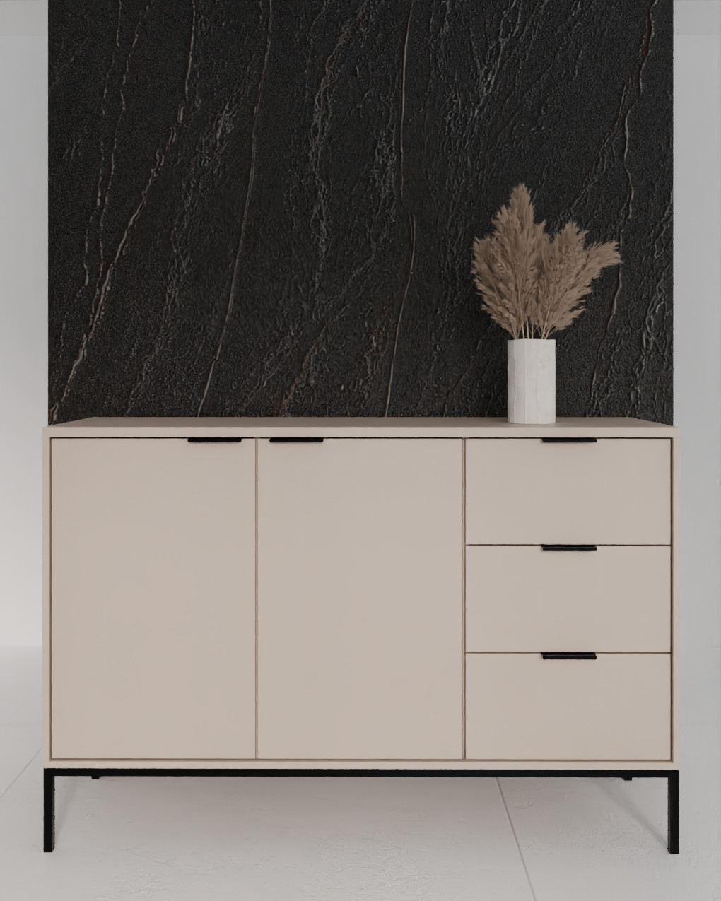 Komoda Austin kaszmir & czarna