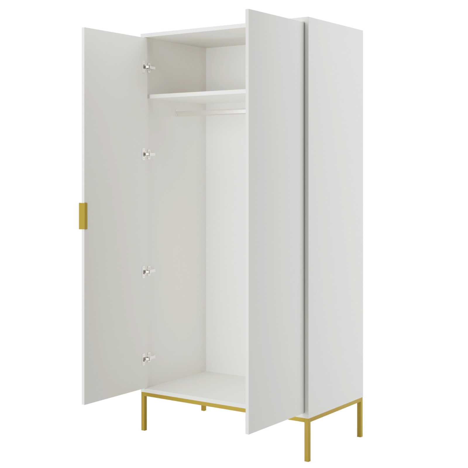 Szafa Austin biała & złota