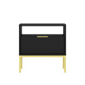 Szafka nocna Austin czarna & złota