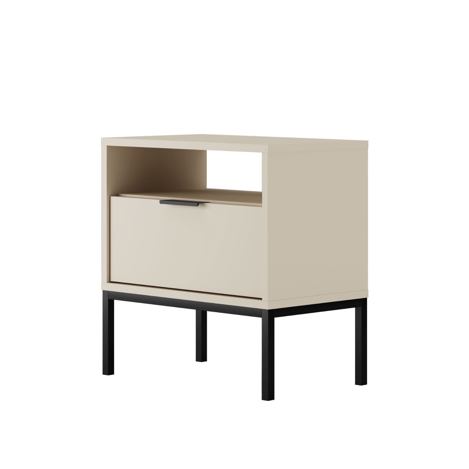 Szafka nocna Austin kaszmir & czarna