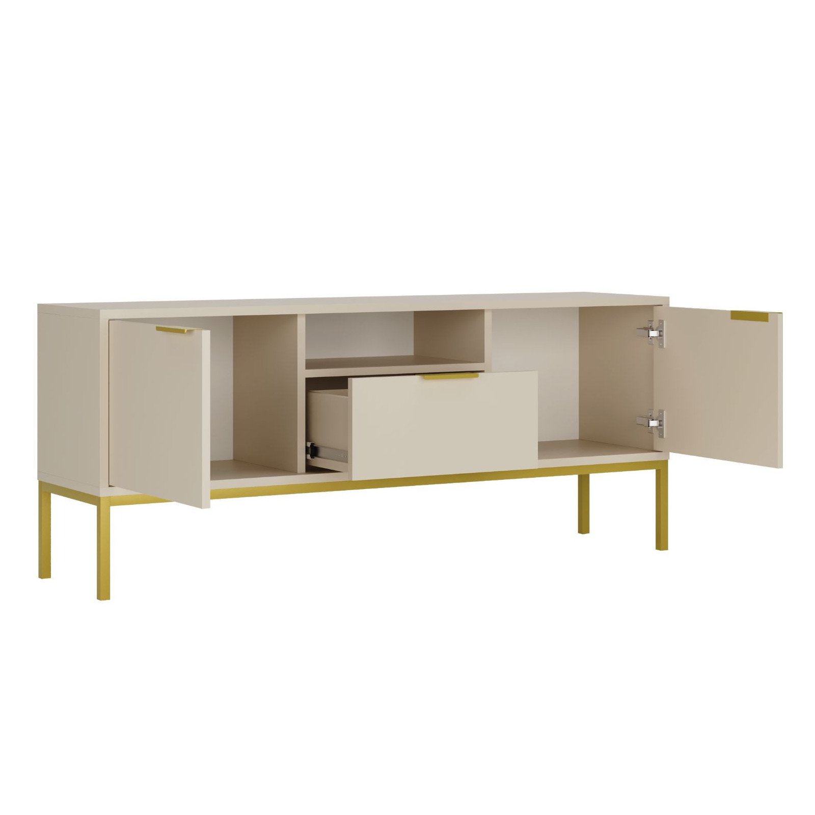 Szafka RTV Austin 135 kaszmir & złota