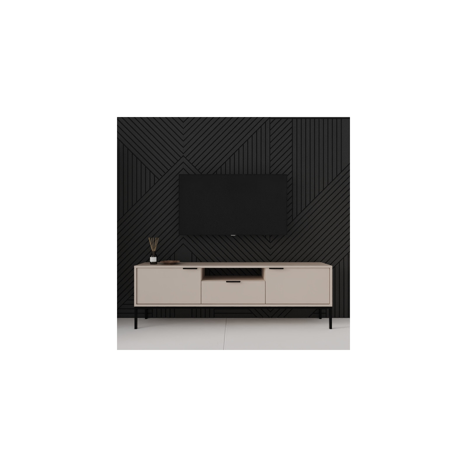 Szafka RTV Austin 175 kaszmir & czarna