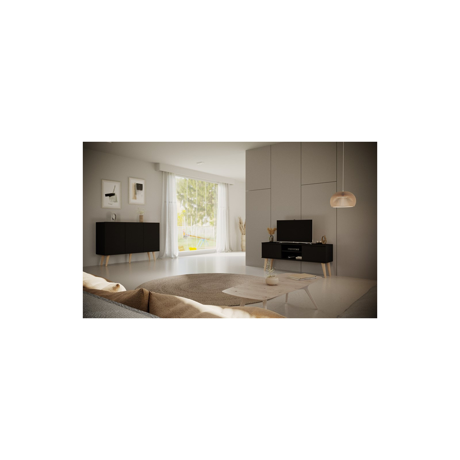 Komoda Toronto czarna