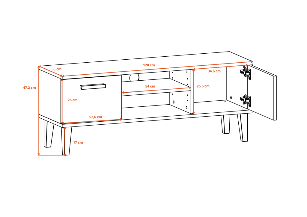 Szafka RTV Denver 120