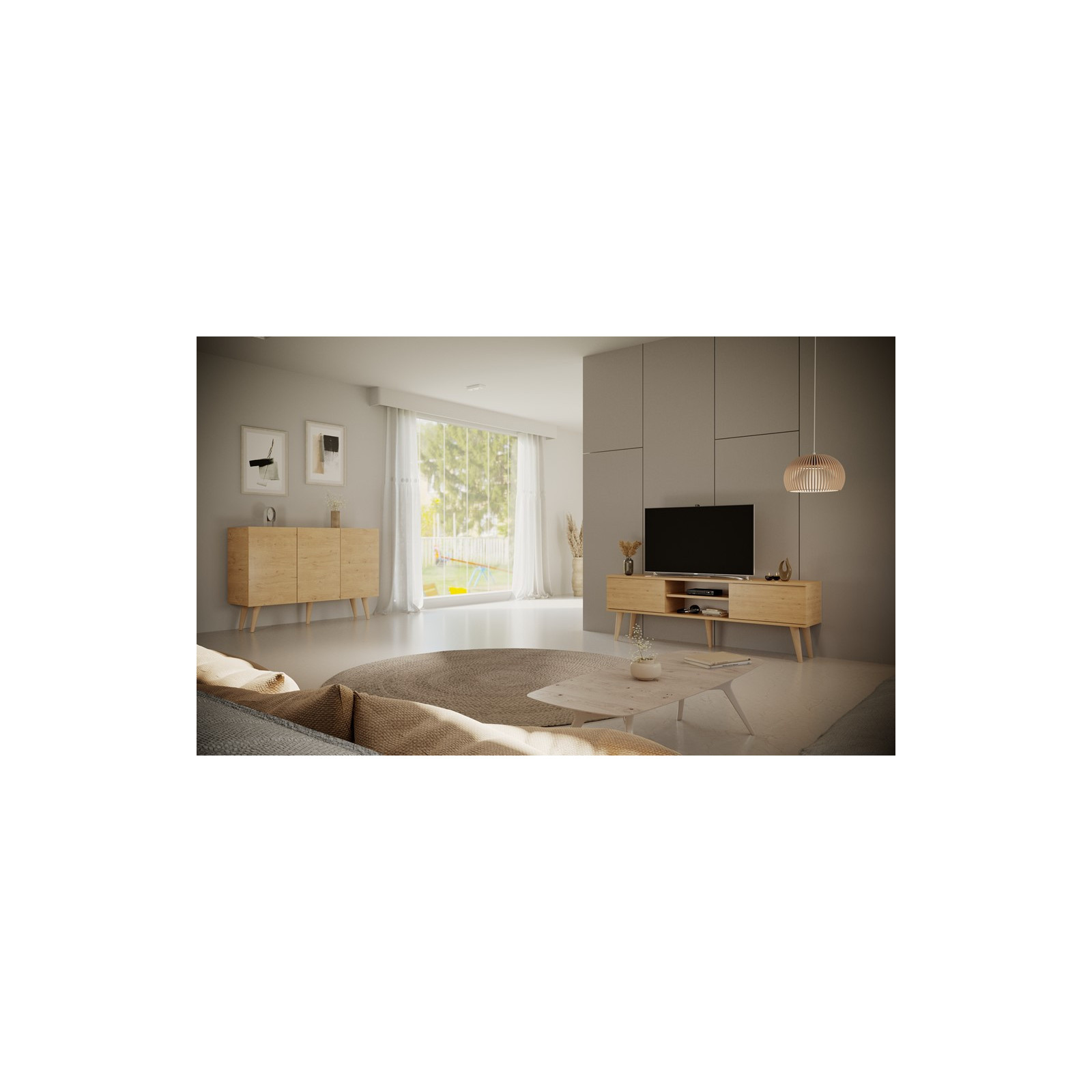 Szafka RTV Toronto 160 dąb artisan