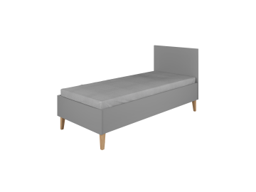 Łóżko dziecięce Kubi szare