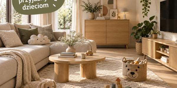 Jak urządzić salon, gdy w domu są dzieci? 9 praktycznych rozwiązań